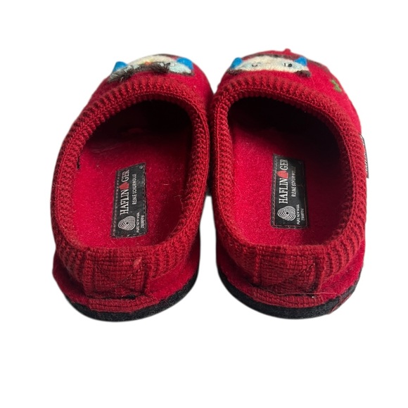 Haflinger red wool owl slippers - Picture 2 of 5